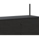 Norwood Grey / Black Bookcase